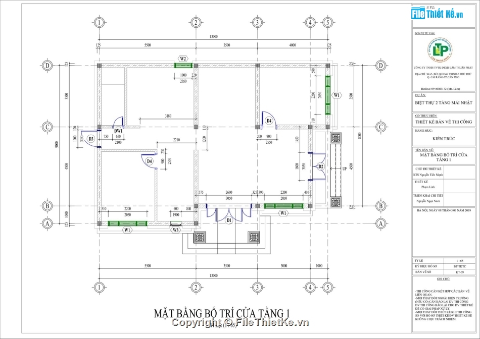 biệt thự 2 tầng 9x13m,Revit biệt thự 2 tầng,kiến trúc 2 tầng,Bản vẽ full revit 2 tầng